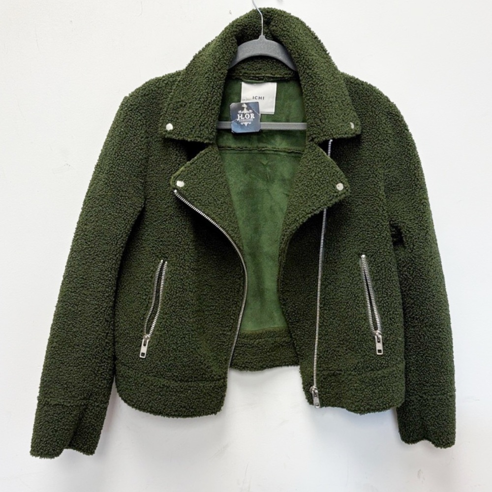 Ichi Green Sherpa Jacket